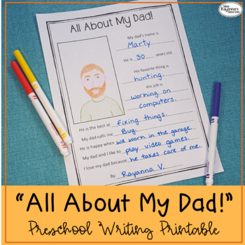 Preview of All About My Dad! Printable