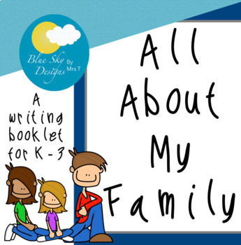 Preview of All About My Family Writing Booklet