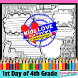 First Day of School: reflection activity for 4th grade