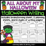 All About My Halloween Writing Day After Halloween Writing