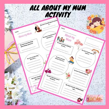 Preview of All About My Mum Activity Word search Mother's Day