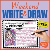 All About My Weekend Write and Draw Activity