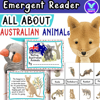 Preview of All About Native Australian Animals Reader Kindergarten - Third Grade Mini Books