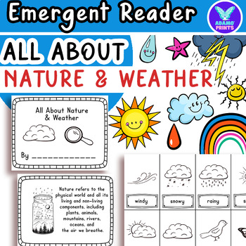 Preview of All About Nature & Weather Emergent Reader Kindergarten - Third Grade Mini Books