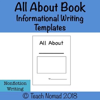Preview of All About Nonfiction/Informational Writing Book templates