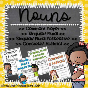 Preview of All About Nouns [ Anchor Chart BUNDLE ]