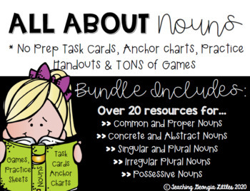 Preview of Distance Learning: HUGE Nouns BUNDLE Unit Resource