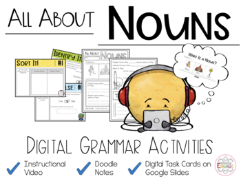 Preview of All About Nouns: Digital Grammar Activities