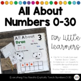 All About Numbers 0-30 for Little Learners - Anchor Charts