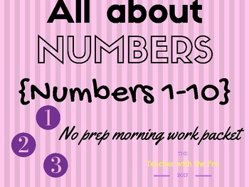 Preview of All About Numbers 1-10 {No Prep Packet}