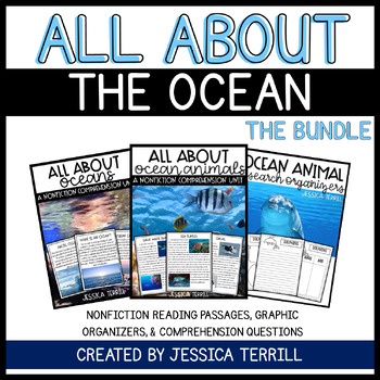 Preview of All About Ocean Animals: A Nonfiction Research Bundle