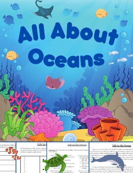 Preview of All About Oceans: Nonfiction Article with Multiple Choice and Writing Prompt