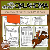 All About Oklahoma Puzzle Mini Book for Upper Elementary