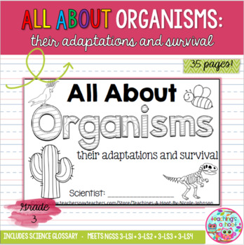 Preview of All About Organisms NGSS mini-book
