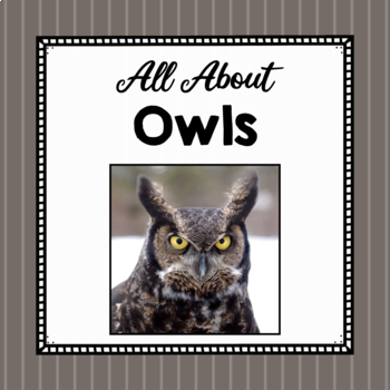 Preview of All About Owls | Owl Study Unit | Easy Prep Animal Science