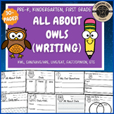 All About Owls Writing Owls Can Have Are PreK Kindergarten