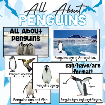 Preview of All About Penguins (Can Have Are) Emergent Sight Word Reader Book (+Digital)