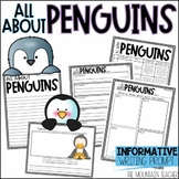 All About Penguins Informative Writing Prompt with Craft f
