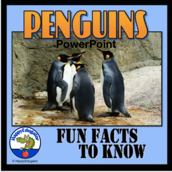 Preview of All About Penguins PowerPoint Fun Facts Informational Text
