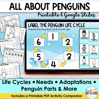 Preview of All About Penguins for the Google Classroom