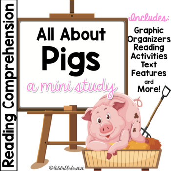 Preview of All About Pigs Spring Reading Comprehension Passages and Questions