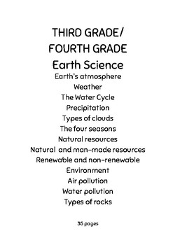 Preview of All About Planet Earth for 3rd Graders