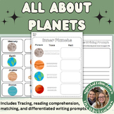 All About Planets | Worksheet Packet | Special Education |