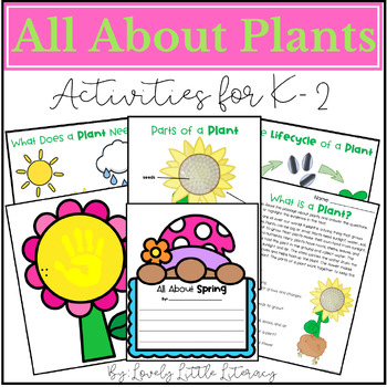 Preview of All About Plants Activities for Kindergarten, First Grade, and Second Grade