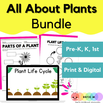Preview of All About Plants BUNDLE - Life Cycle, Needs, Parts, Digital & Printable