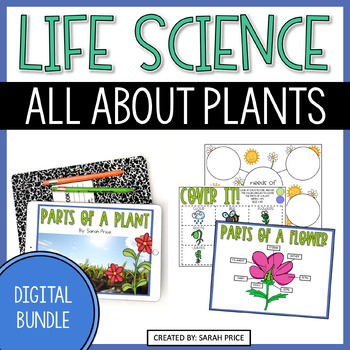 Preview of All About Plants Digital Lessons Bundle - 2nd & 3rd Grade Science Activities