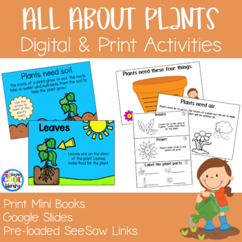 Preview of All About Plants - Digital and Print Readers and Activities
