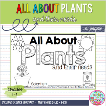Preview of All About Plants NGSS mini-book