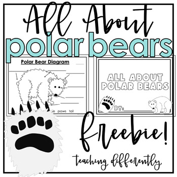 Preview of All About Polar Bears Informational Text Writing {FREE}