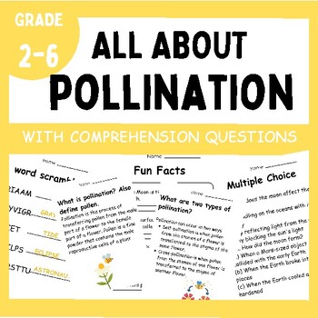 Preview of All About Pollination | Reading comprehension With Question/Answers