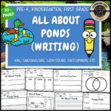 All About Ponds Writing Pond Unit Ecosystems PreK Kinderga