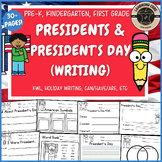 All About Presidents Writing President's Day PreK Kinderga