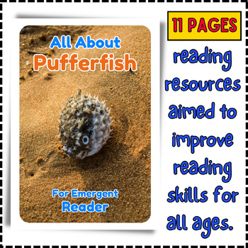 Preview of All About Pufferfish- Early Emergent Reader eBook & PDF Printable Reading
