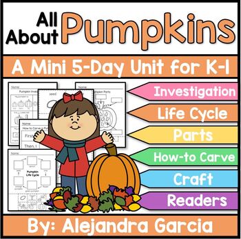 Preview of All About Pumpkins Unit | Life-Cycle, Investigation, Craft