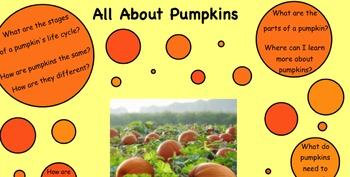 Preview of All About Pumpkins SMART Board Unit