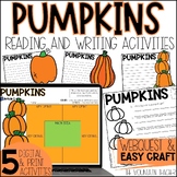 All About Pumpkins Webquest Reading Comprehension Activiti