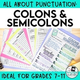 Punctuation Teaching Unit: Colons and Semicolons