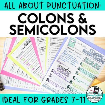 Preview of Punctuation Teaching Unit: Colons and Semicolons