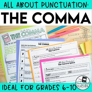 Preview of Punctuation Teaching Unit: Commas