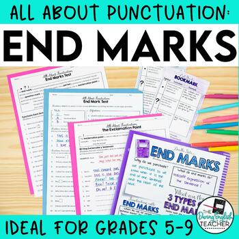 Preview of Punctuation Teaching Unit: End Marks (period, exclamation point, question mark)