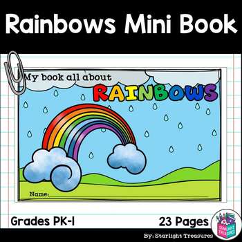 Preview of All About Rainbows Mini Book for Early Readers: Physical Science, Refraction