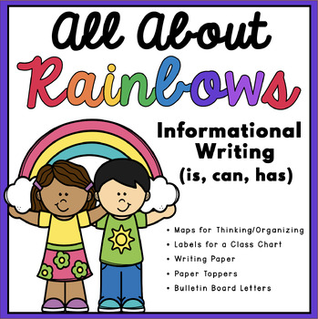 Preview of All About Rainbows | Spring Informative Writing (is, can, has)