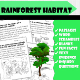 All About Rainforest Habitat | Science Reading Comprehensi
