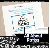 All About Ratios Lesson for Interactive Notebooks | TEKS 6