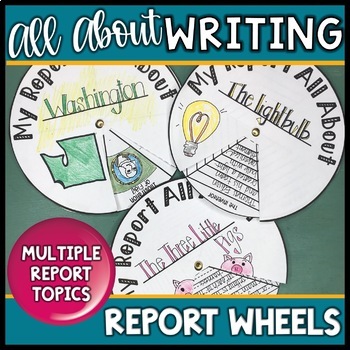 Preview of Report Wheels Information Report Templates | Biography | Book Report Templates