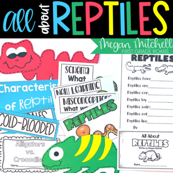Preview of All about Reptiles Nonfiction Unit Reptile Research Reports